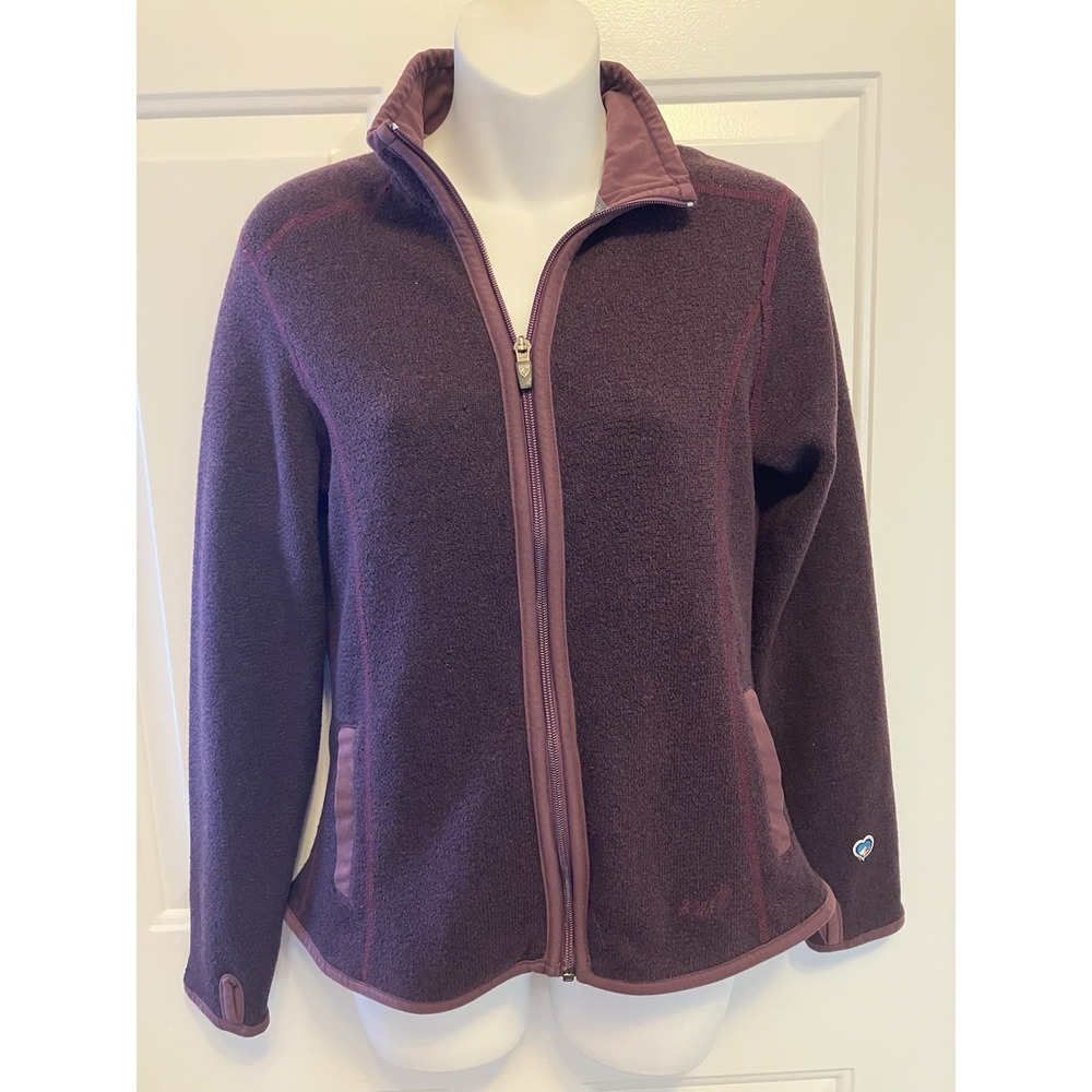 Kuhl Alfpaca‎ Full Zip Fleece Jacket Women's Size Small Purple